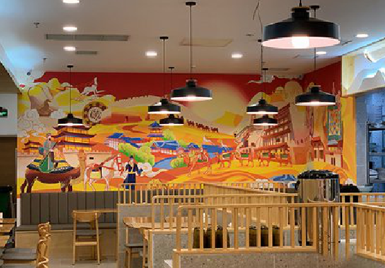 南召商业空间彩绘介绍。