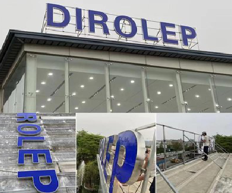 南召楼顶发光字安装的注意事项。